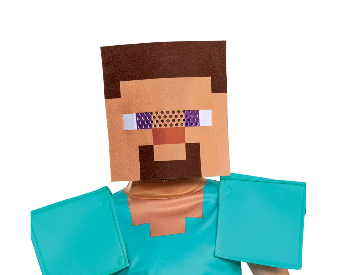 Costume Steve Essential- Minecraft (license), size. M (7-8 year)